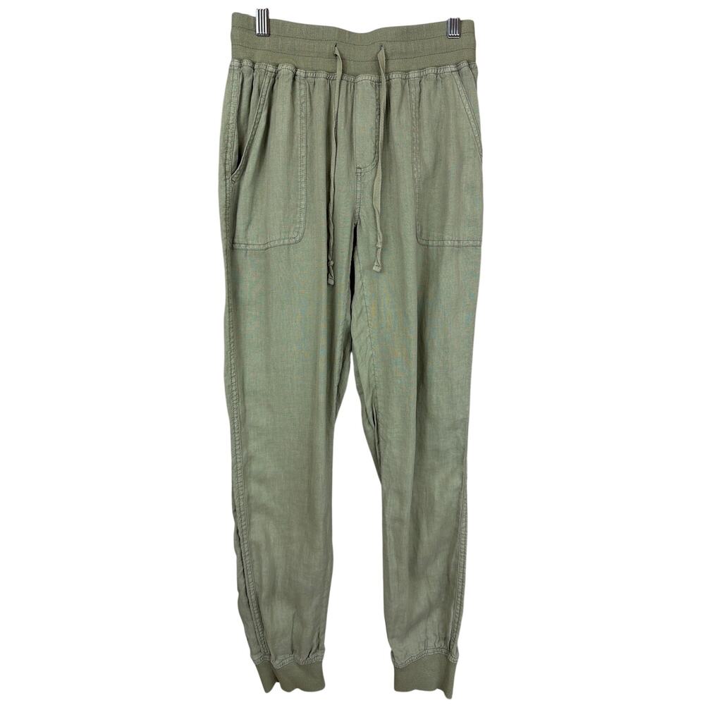 C&C California Green Linen Jogger Lightweight Pants Size XS